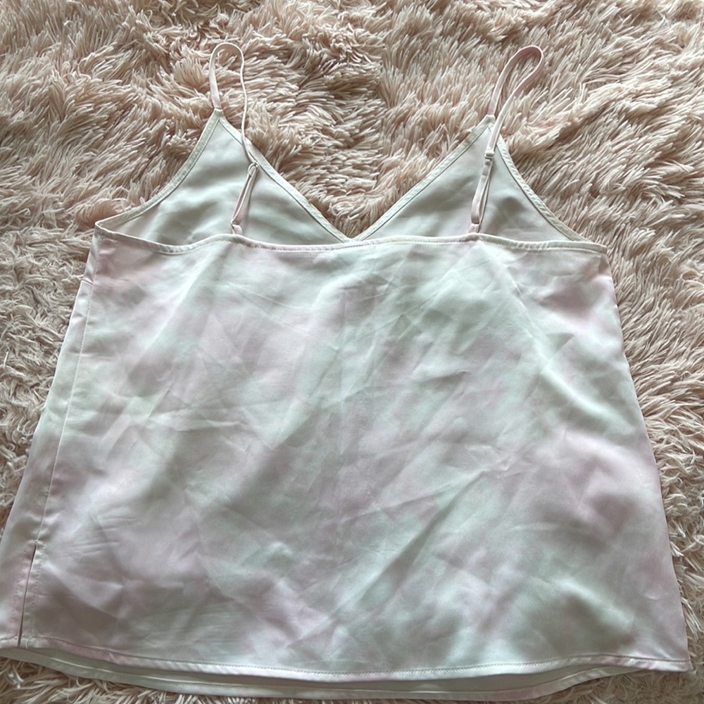 Pink and white tie dye tank top - Picture 2 of 3